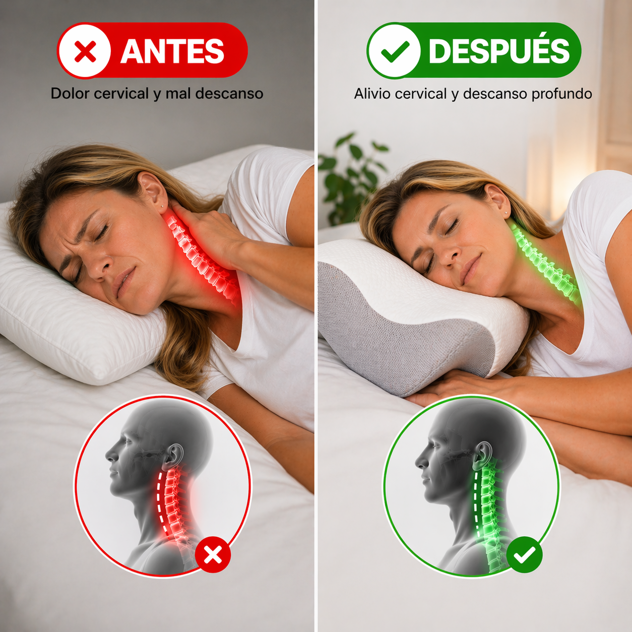 Almohada Cervical Ergonómica